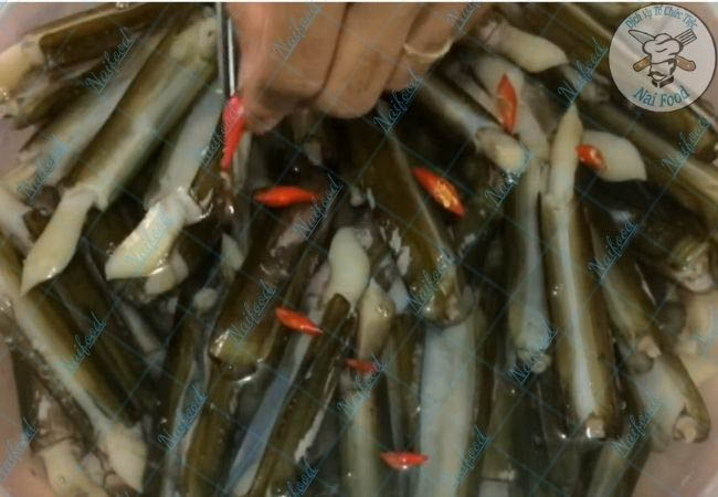 Sơ chế ốc móng tay Sơ chế ốc móng tay